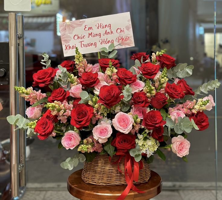 Giỏ hoa khai trương phát tài